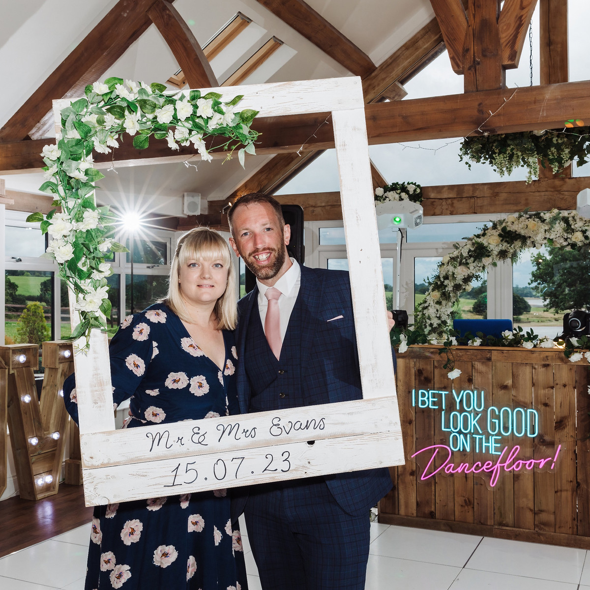 Candid wedding guest moment at Blithfield Lakeside Barns
