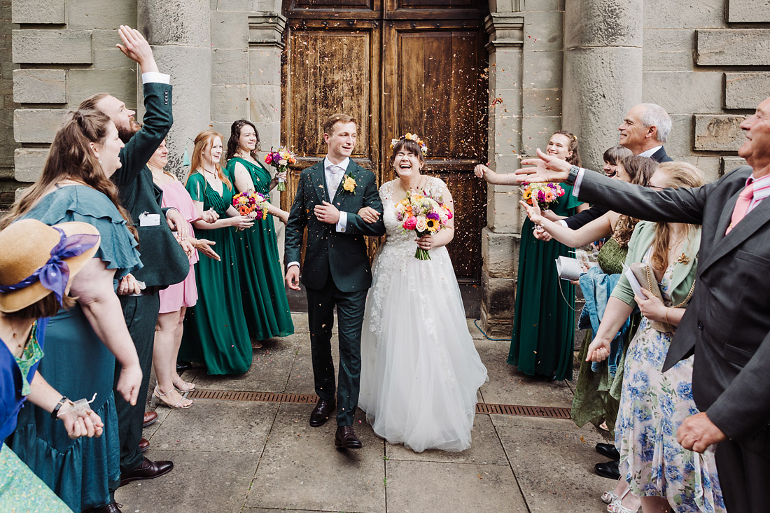 Confetti at ingestre church