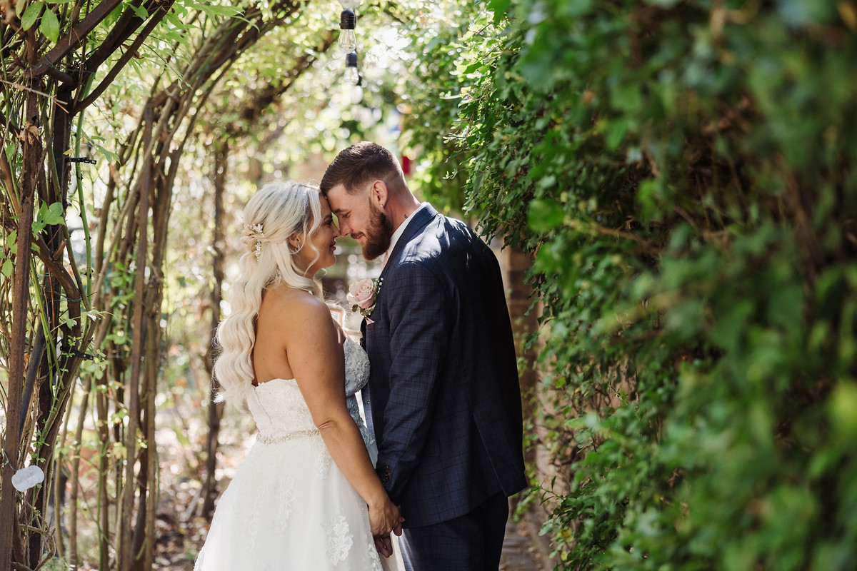 Relaxed couple photos at The Hundred House Hotel in Shropshire