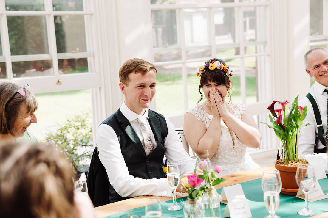intimate reception at the orangery at ingestre