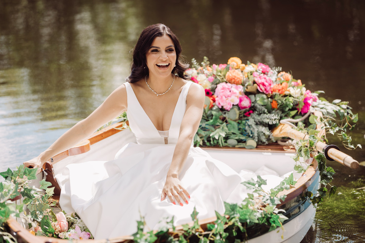 Sunshine wedding inspiration at The Moat House in Acton Trussell